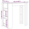 Bartisch with Shelf Artisan Oak Finish 102 x 50 x 103.5 cm