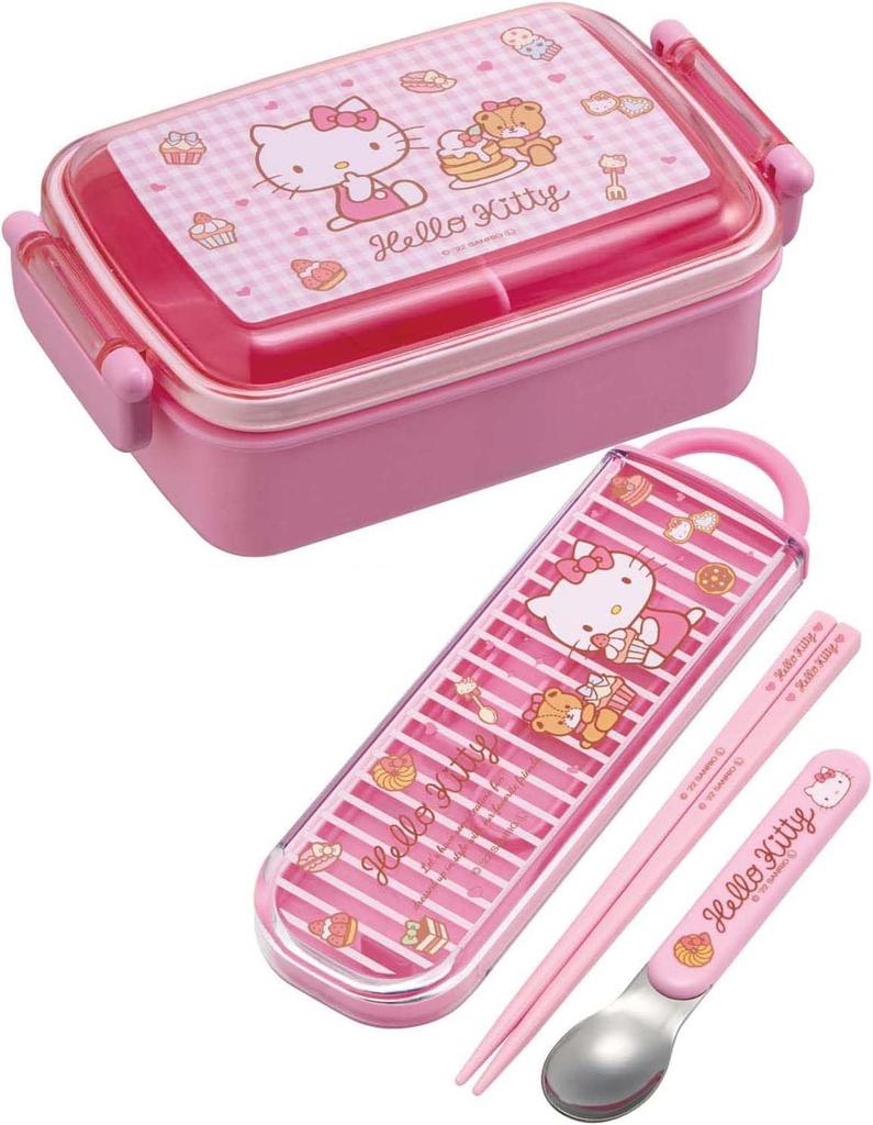 Skater Bento Hello Sanrio for Made In Box, Kitty, Candy, 450ml, Antibacterial, Children, Japan, RBF3ANAG-A