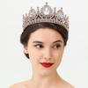 Luxury Baroque Pageant Crown Multicolor Wedding Crown Queen Princess Tiara  Hair Dress Accessories