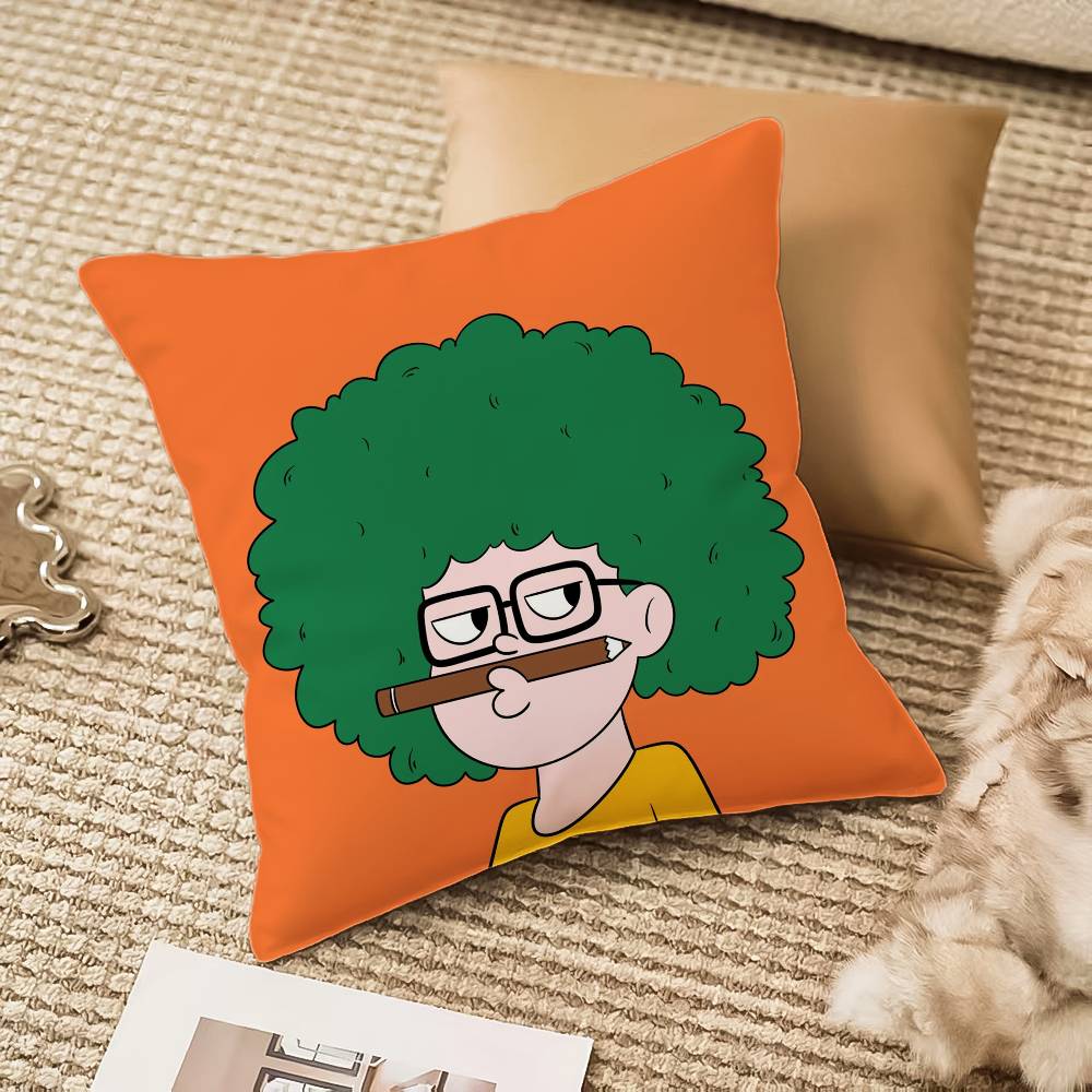 P-Pop ManS Pillow Case Anti-dustmite Invisible zipper Sofa Bed