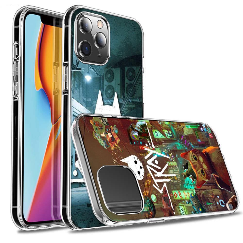 Game S-Stray Cat Phone Case For Iphone 16E 15 Pro 14 Plus 17E 16 17 Pro Max Air 11 12 13 Mini Shockproof Capa Cute Cover TPU