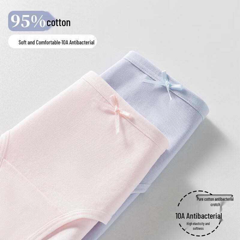 LangSha Women's Cotton Mid-Rise Briefs 4-Pack