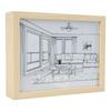 Lighting Painting Decoration 3 Color Illumination LED Glowing Photo Frame Night Light for Bedroom Bedside