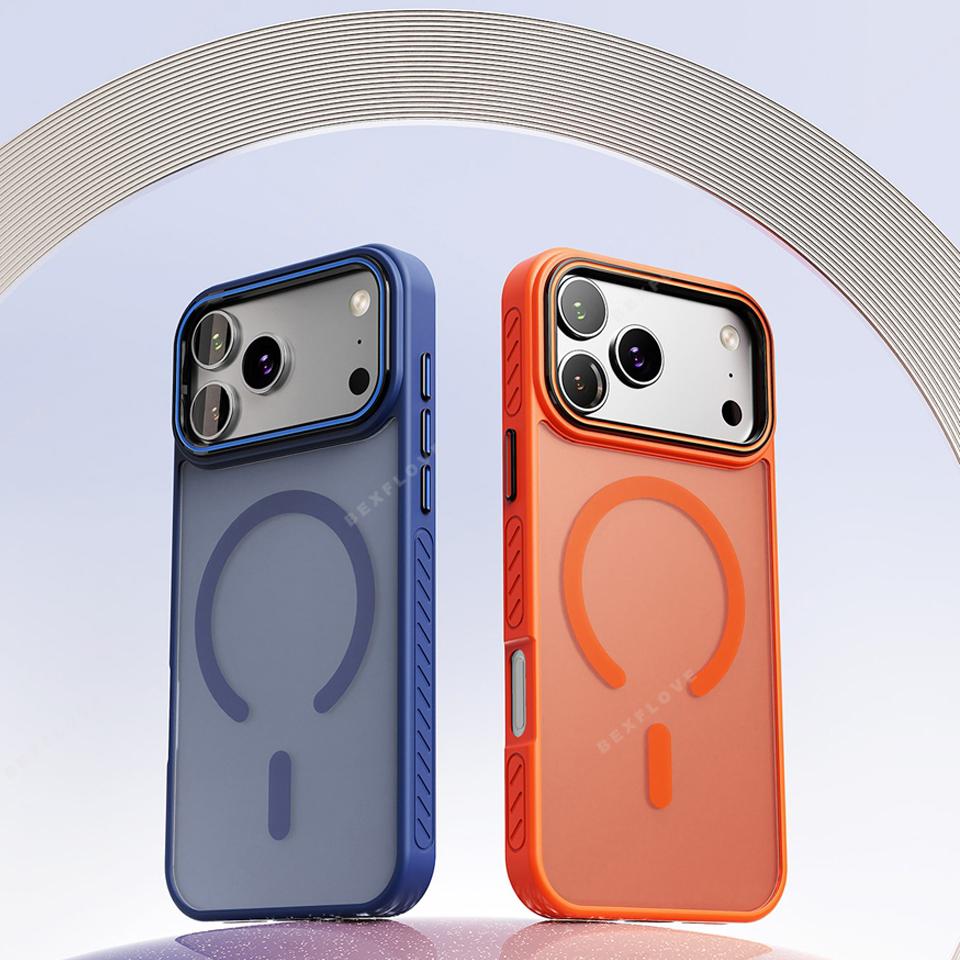 Coque de téléphone magnétique pour iPhone 14 15 16 Plus 13 15 16 17 Pro Max Air Magsafe Charge sans fil Protection Coque antichoc