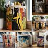 Wäschekorb für Schlafzimmer Gesteppt Faltbar Boho Stoff Wäschekorb Niedliche Katze Aufbewahrung Kleidung Spielzeug Decken Kinderzimmer Badezimmer
