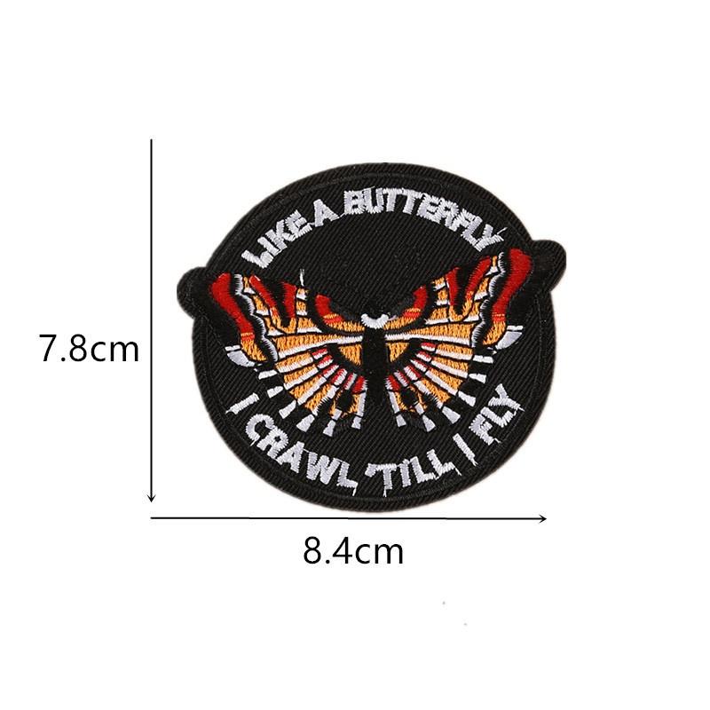 Embroidery Iron On Patches for Clothing DIY Stripes Clothes Stickers