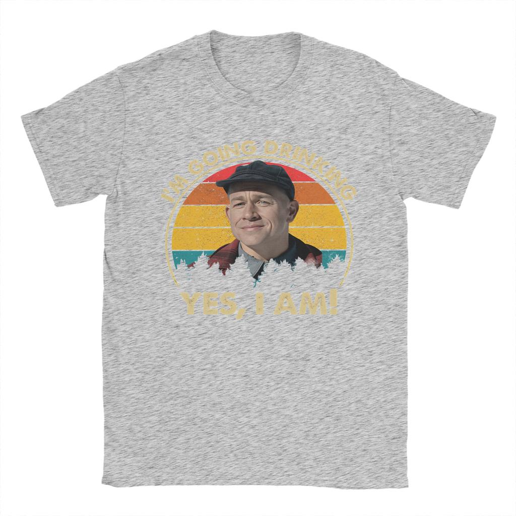Charlie Hunnam Ed Gein Im Going Drinking Yes I Am Christmas Tee Shirt for Men Women Graphic Print T Shirts  100% Cotton Clothes