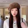 Autumn/Winter New Arrival Women's Beret Cloud-Style Hat Versatile Headwear Autumn Winter Cold-Weather Protection Plush Warm Hat