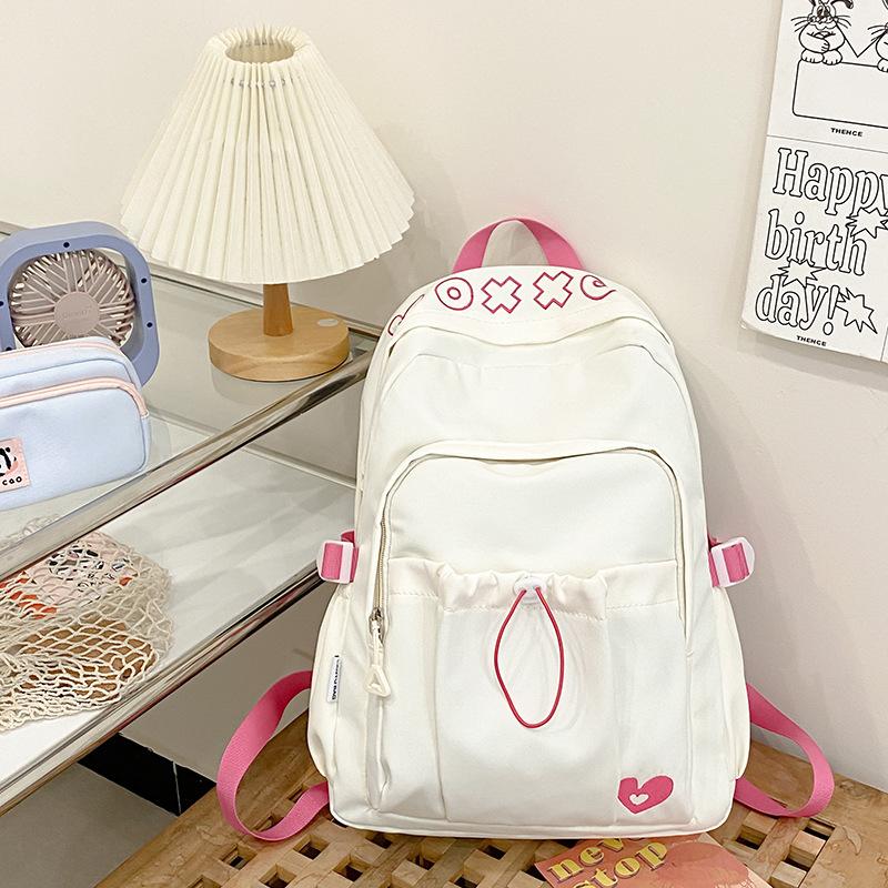 Schoolbag Trend Backpack Girls Large Capacity ins Japanese Campus Simple Versatile High School Student Fashion Schoolbag Backpack