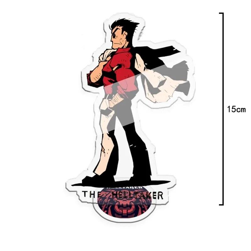 2021 Hot Anime Game Helltaker Standing Card Funny Acrylic Figure Model Desk Decor Stand Sign Fans Collection Prop Halloween Gift