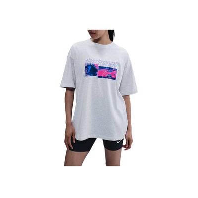 Sportswear Comfortable Fashion Versatile Casual Short Sleeve Regular T-Shirt Women Tops White Purple IB7565-051