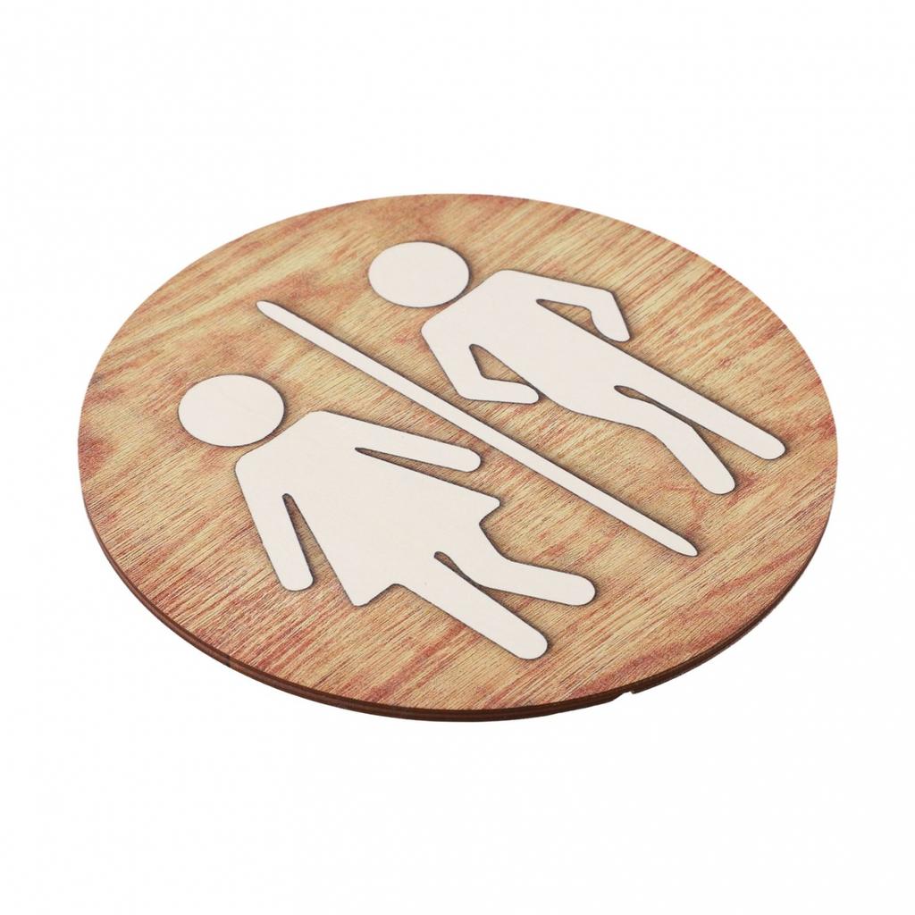 Bathroom Wooden Sign Bathroom Creative Toilet Wall Sign Door Decoration
