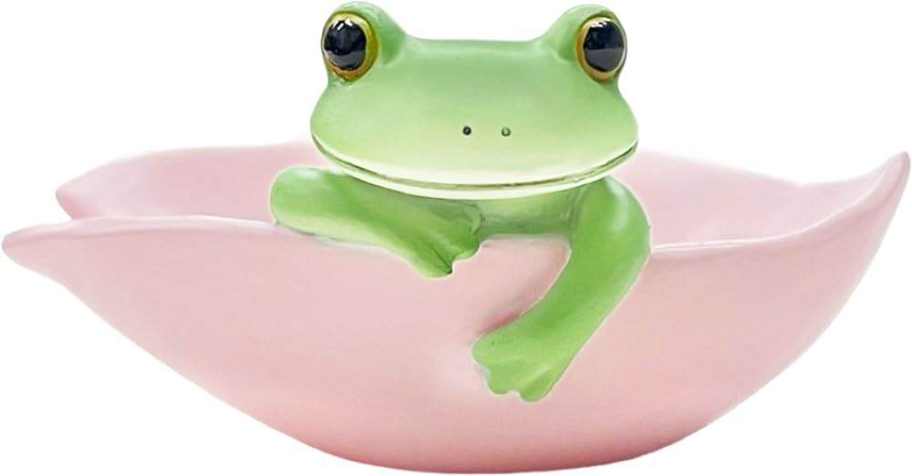 Daikai Copeau Frog Making a Cherry Blossom x x 74024 Boat, 6.2 4.1 3.4 cm,