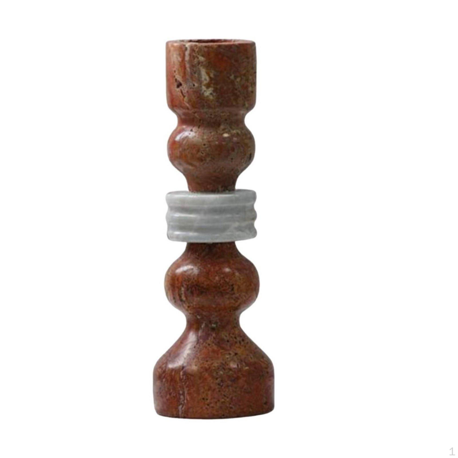Travertine Candle Holder Modern Minimalist Stone Luxury Candlestick Ashort
