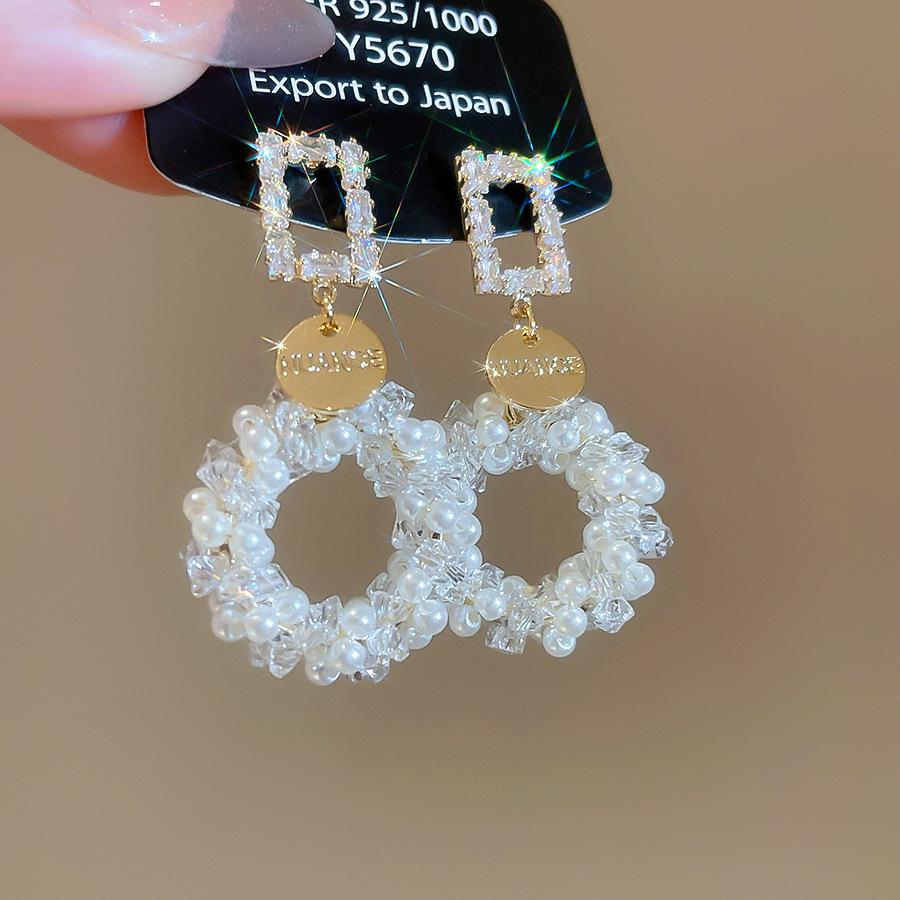 Silbernadel Zirkon Schlangenherz Ohrringe: Elegante, Einzigartige High-End Ohrstecker für Damen