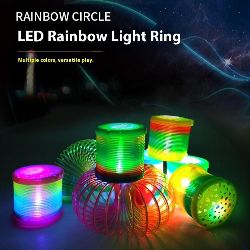 Magischer Sternenhimmel Projektion Regenbogenkreis, Blitz Stapelkreis, Leuchtender Regenbogenkreis, Kinderstand Heißes Spielzeug Großhandel