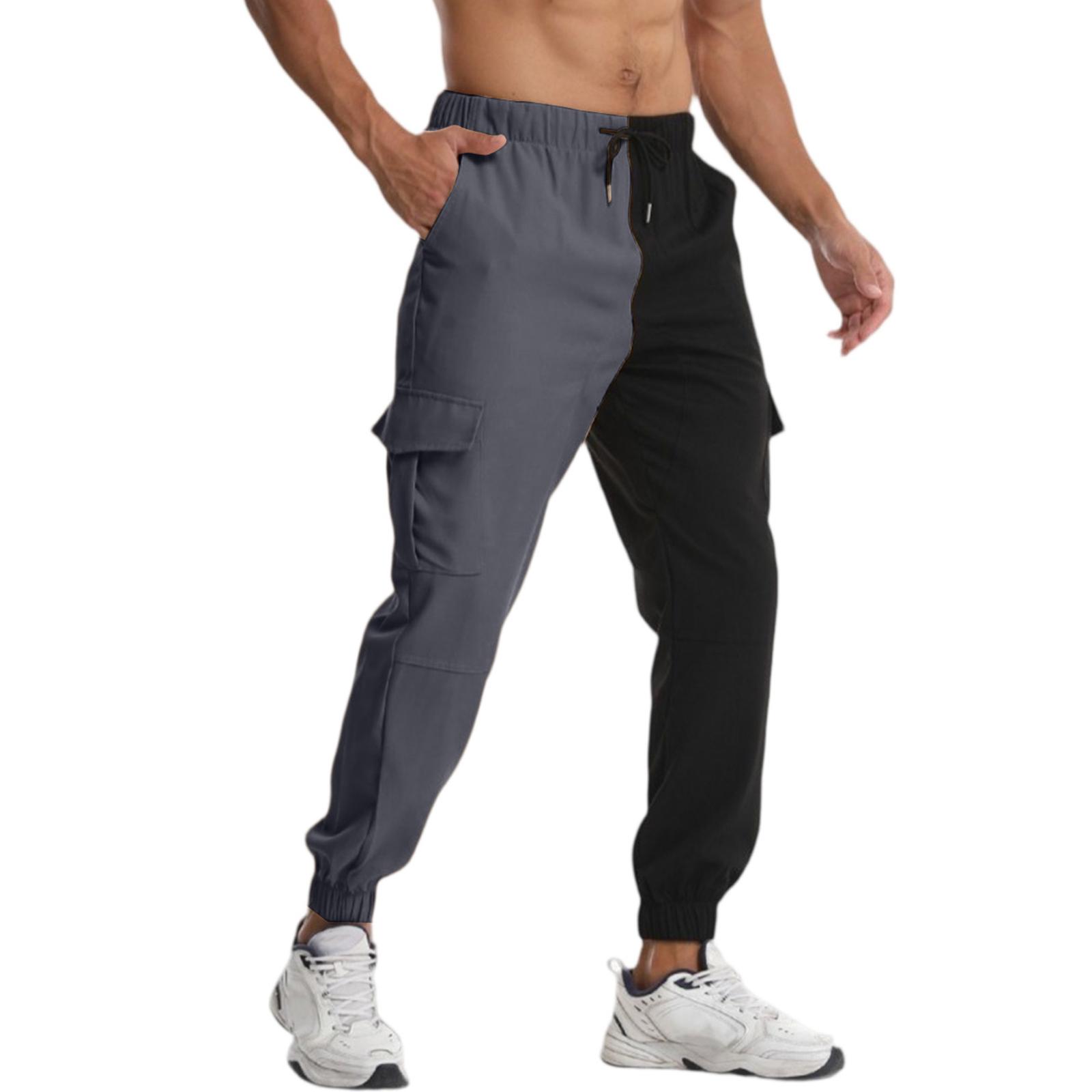 

Мужские комбинезоны, повседневные брюки с несколькими карманами и завязками, походные брюки S