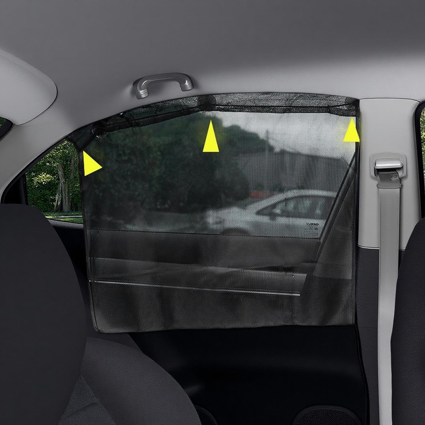 

Car Window Sunshade Curtains: Breathable Mesh with Suction Cups for Heat Insulation and Sun Protection