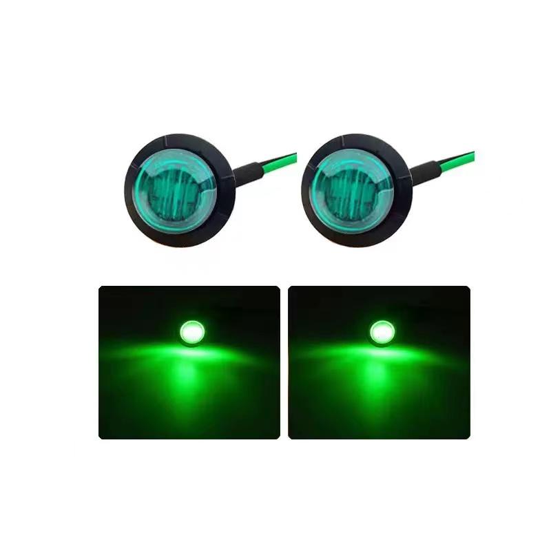 3LED 24V Colorful LED Side Marker Lights Clearance Lights Front Rear Signal Lamp DRL Hood Indicators Light for Truck TrailerBoat