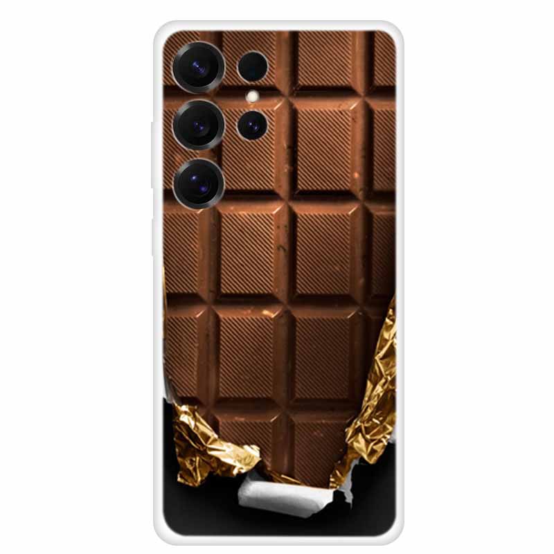 Capa For Samsung Galaxy S26 Ultra Phone Case Clear Soft TPU Silicone Cover for S 26 Ultra Transparent Funda Cartoon Painted Para