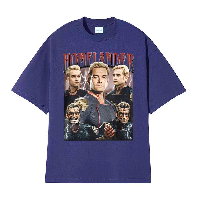 Limited The Homelander The Boys Season 4 The Boyz Vintage Graphic T Shirts Men Women Fashion Classic ONeck Short Sleeve Tshirt