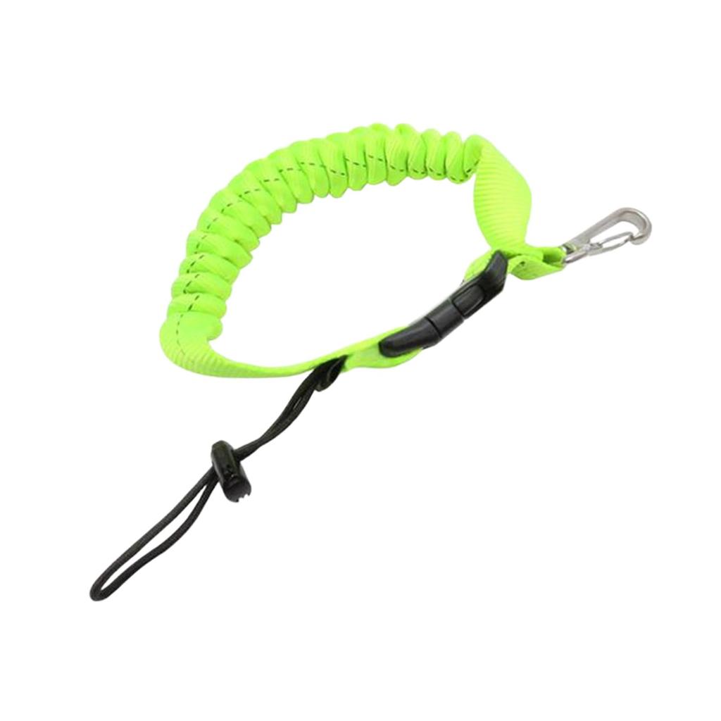 Scuba Diving Lanyard Webbing Strap Stainless Spring Coiled Lanyard Anti Lost Rope for Underwater Photography