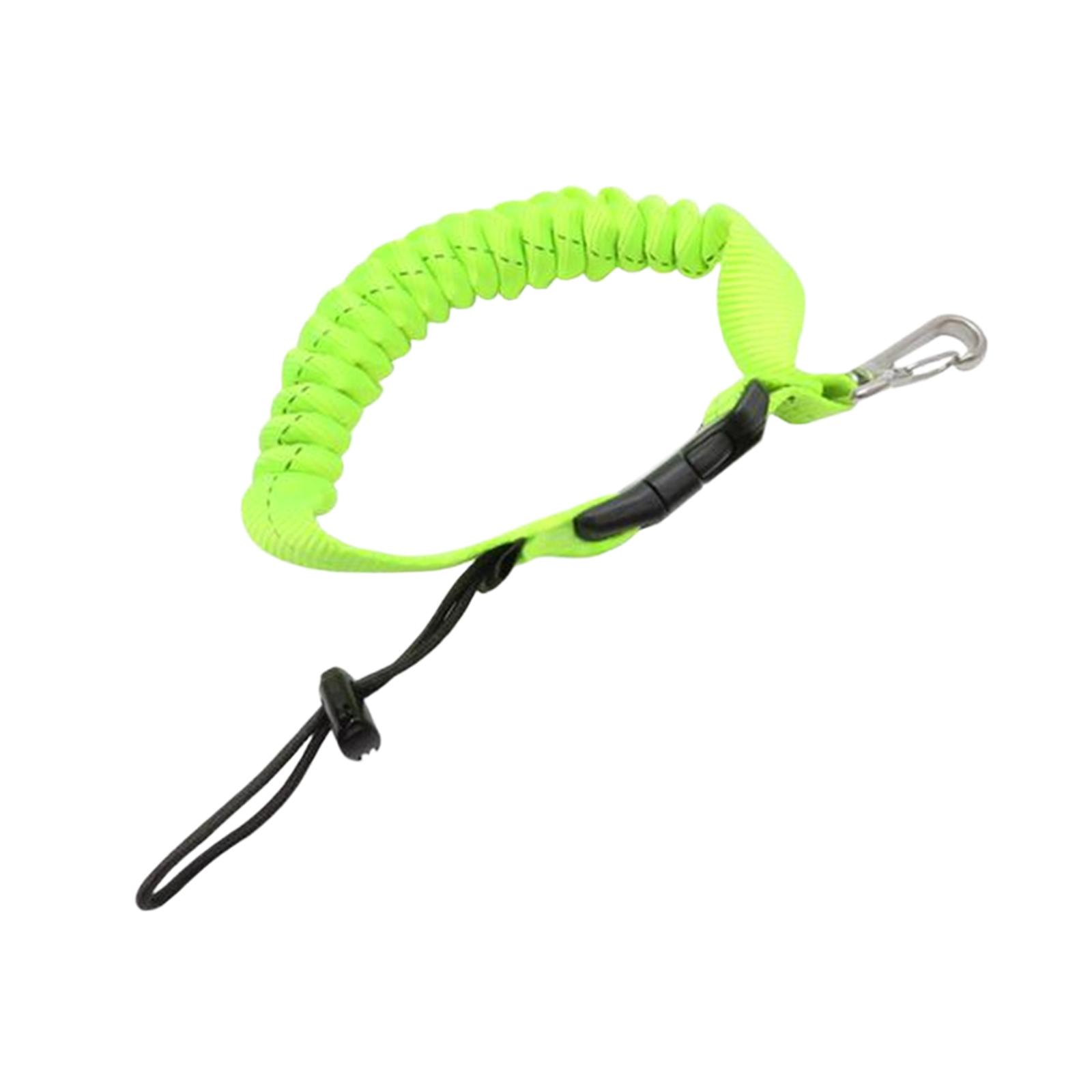 Scuba Diving Lanyard with Clip, Quick Release Buckle, Stainless Spring Coiled Lanyard for Underwater Sports, Torch жёлтый