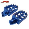 CNC Aluminum Non-Slip Foot Pegs with Spikes for PW50/80 TW200 Off-Road Motorcycles