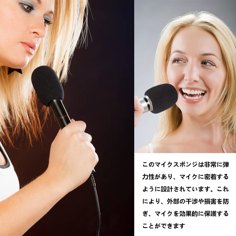Microphone Sponge Windproof Cover High Density Microphone Sponge Noise Prevention Thick Sponge Microphone Windproof Cover Nick Filter Sponge Reusable