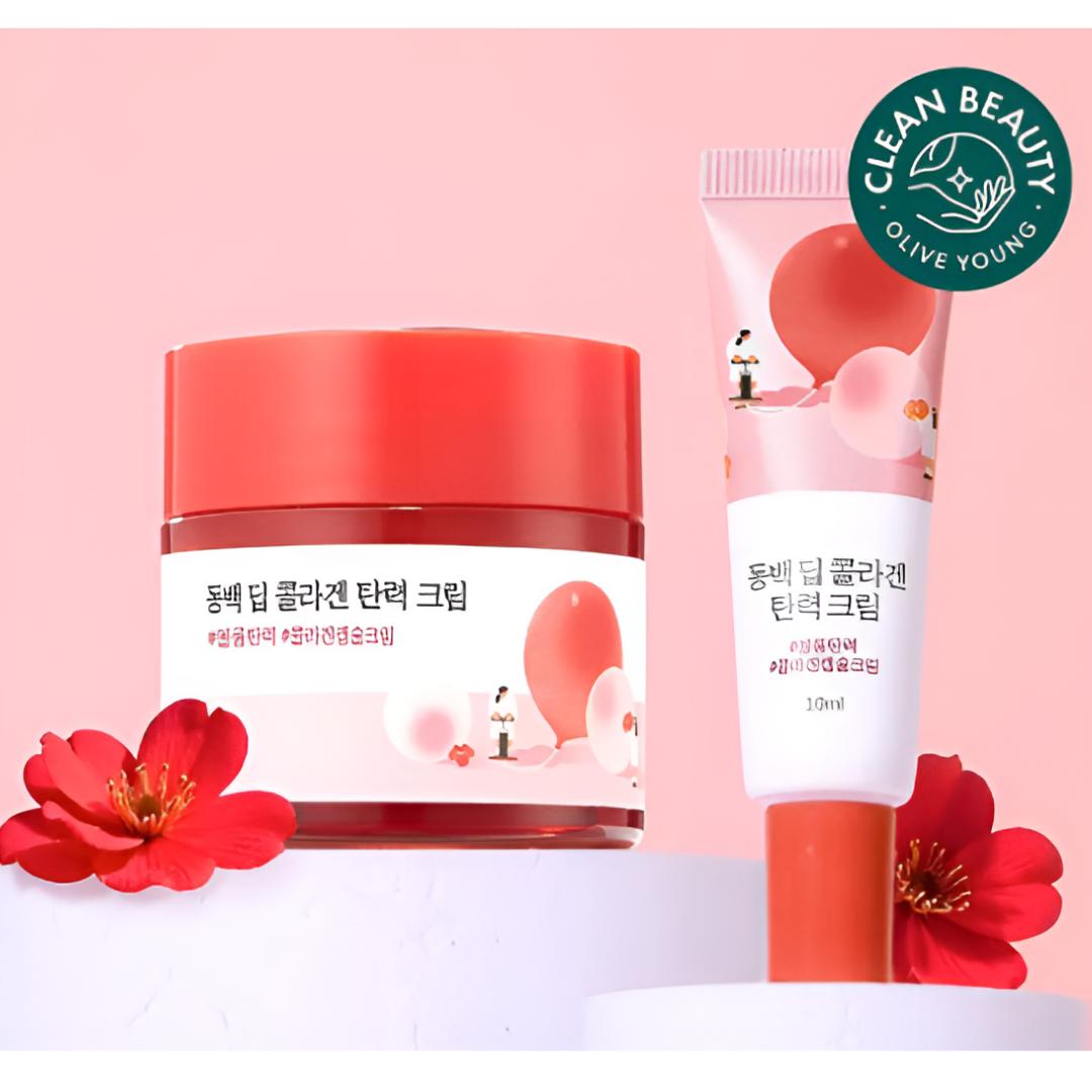 

[ROUND LAB] Camellia Deep Collagen Firming Cream Set 50 ml (+ 10 ml)