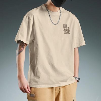 Trendy Brand Heavy-duty Short Sleeved T-shirt for Men In Summer 2025 New American Style Loose Oversized Pure Cotton T-shirt