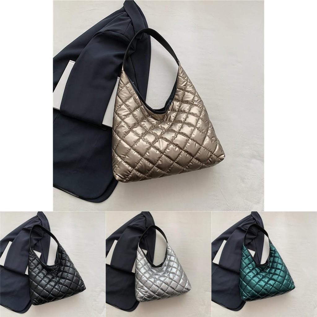 Fashionable Lightweight Womens Quilted Tote Bag In Multiple Colors For Daily Use