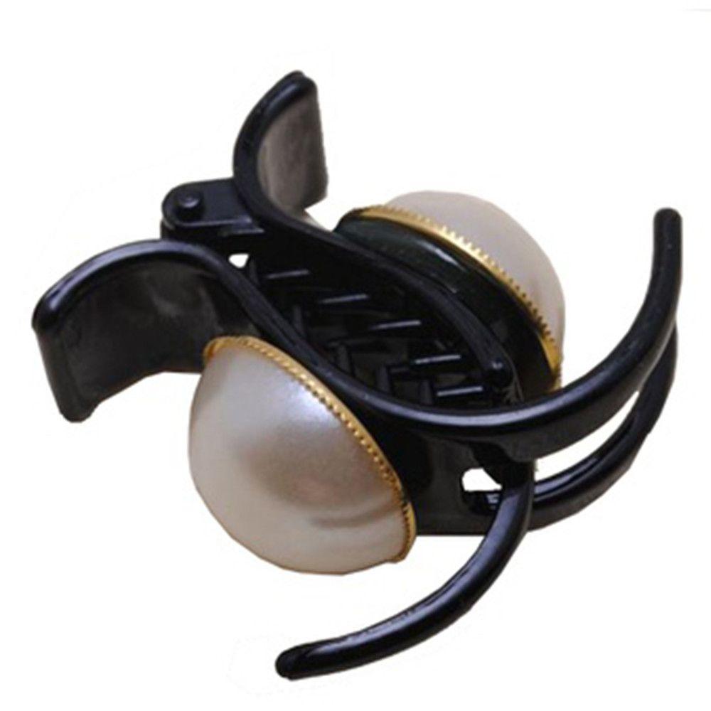 

Decoration Jewelry Fashion Elegant Plastic Hair Accessories Hair Claws Big Pearl Clips Hairpins чёрный