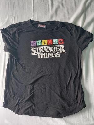 XL VINTAGE Stranger Things Schwarzes T-Shirt