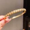 Copper Zirconia Fan Shaped Bracelet Elegant Geometric Jewelry For Fashion Ol