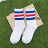 New Men/Women 3 Three Stripes Cotton Socks Retro Old School Skate Long Short White Black Winter Cool