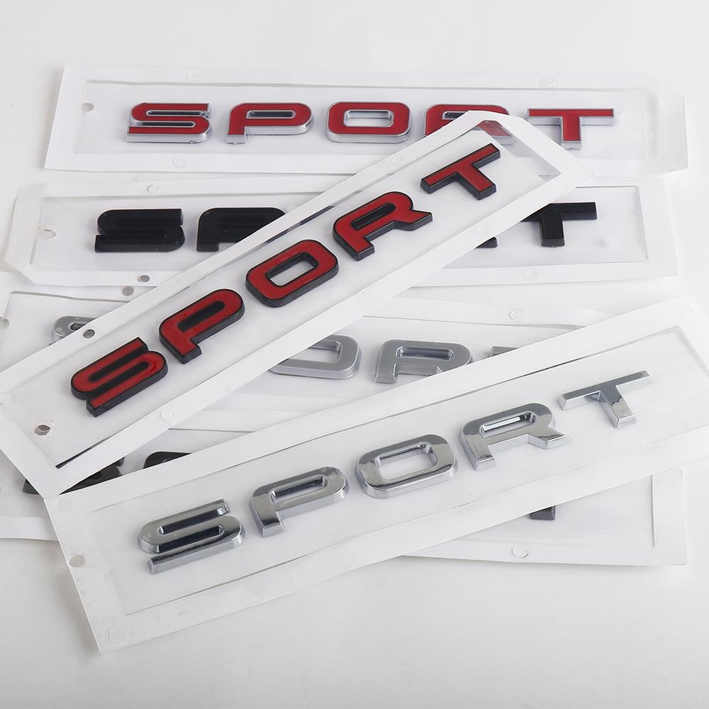 ABAL1 3D ABS Car Rear Trunk SPORT Badge Sticker Decor Accessories Auto Styling For Landrover Range Rover SVR Discovery Evoque Defender