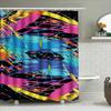 Colorful Shower Curtain With Abstract Design Perfect For Bathroom Decor (128 Characters)