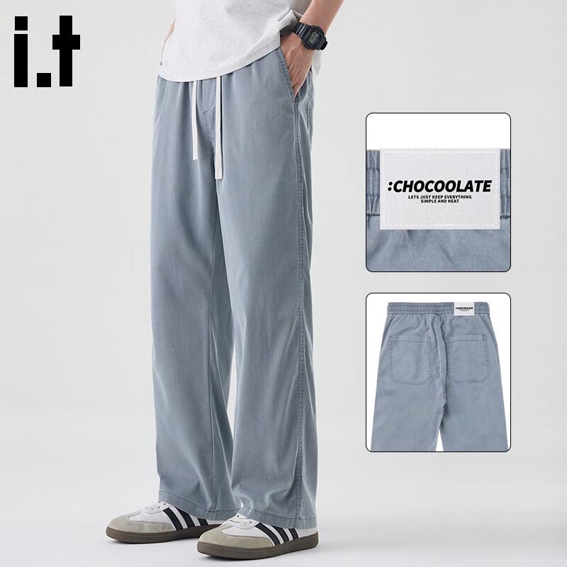 CHOCOOLATEit Men s Loose Straight-Leg Jeans L