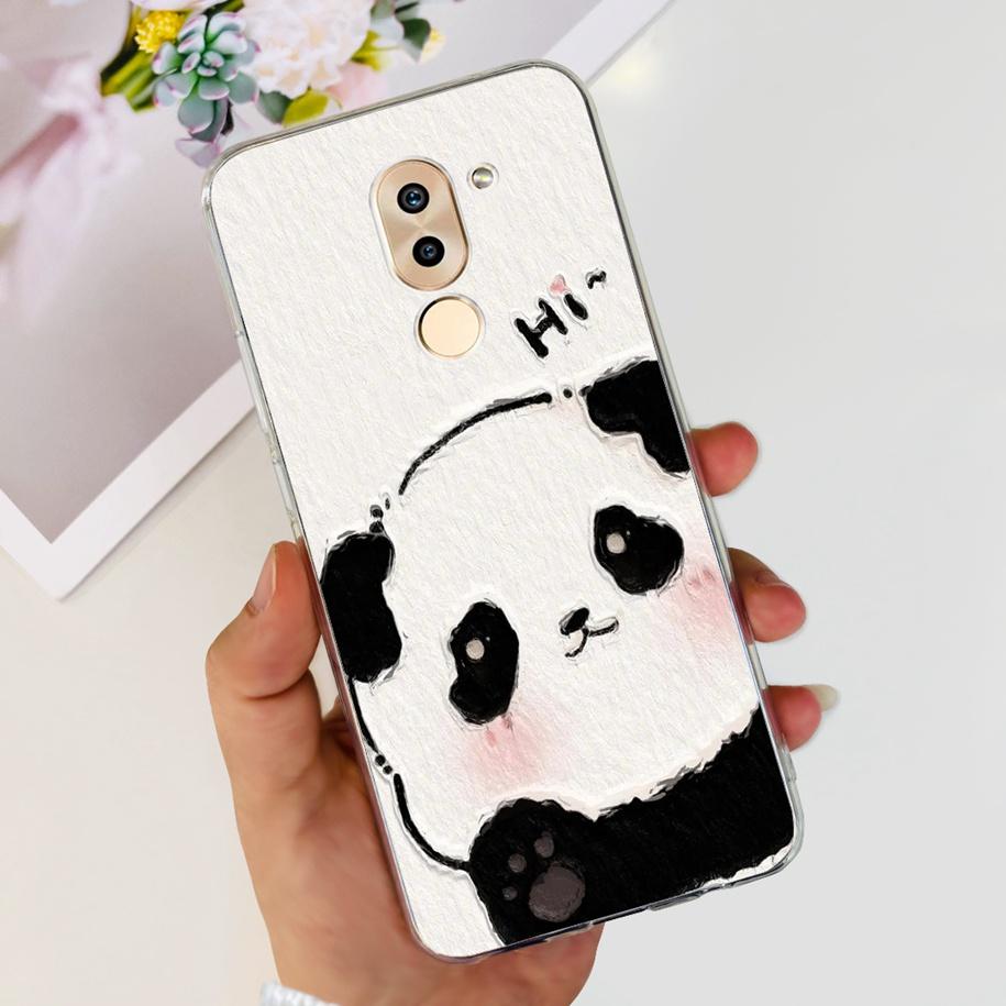 For Honor 6X Case BLN-AL10 BLL-L22 BLN-L21 Cover Fashion Flower Clear Silicone Soft Funda For Huawei Mate 9 Lite GR5 2017 Bumper