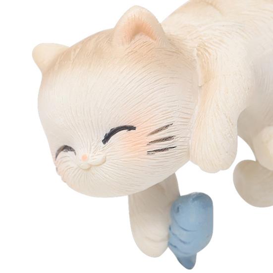 Miniature Hanging Cat Figurines Flower Pot Vase Hugger Resin Kitten Planter Pot Hanger