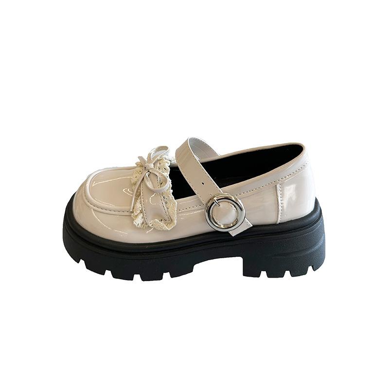 Britský styl malé kožené boty dámské nové letní platforma všestranné jk uniforma jediné boty Mary Jane se sukní mokasíny vlna