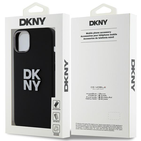 Dkny Dkhcp15Ssmcbsk Iphone 15 / 14 / 136.1 Czarny/Black Hardcase Liquid Silicone Metal Logo