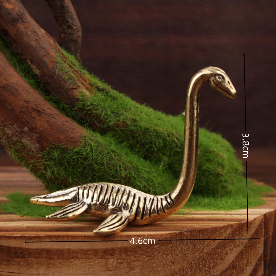

Brass Ornament Creative Loch Ness Monster Metal Craft Gift Desktop Decoration