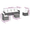 VidaXL Salon de Jardin avec Coussins 7 pcs, Canapés de Terrasse, Ensemble de Meubles de Patio, Mobilier d'Extérieur, Beige 3258271