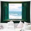 Sea View Window Background Cloth Tapestry Bedroom Living Room Tapestry Home Wall Decoration Tapestry