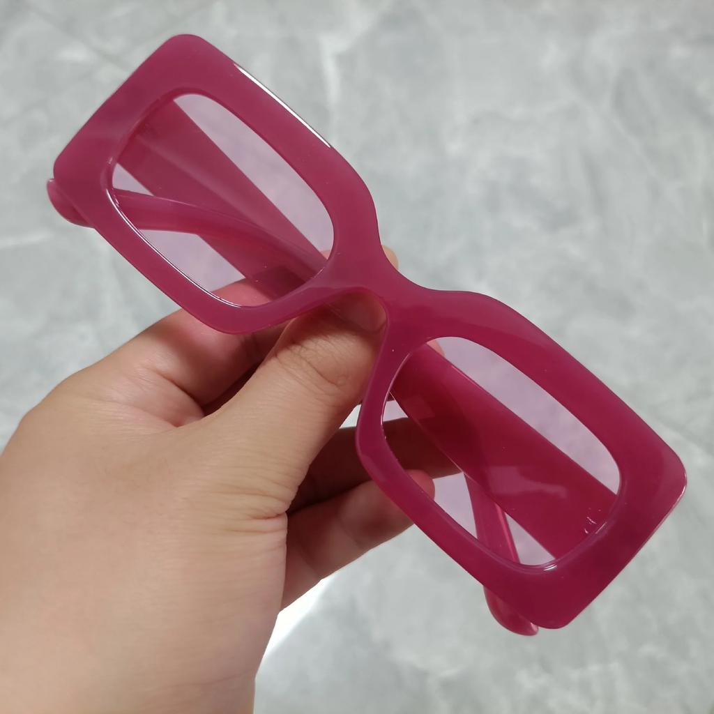 Men Vintage Rectangle Frame Sunglasses Fashion Retro Sun Glasses Luxury Brand Design UV400 Shades Eyewear Women Goggles