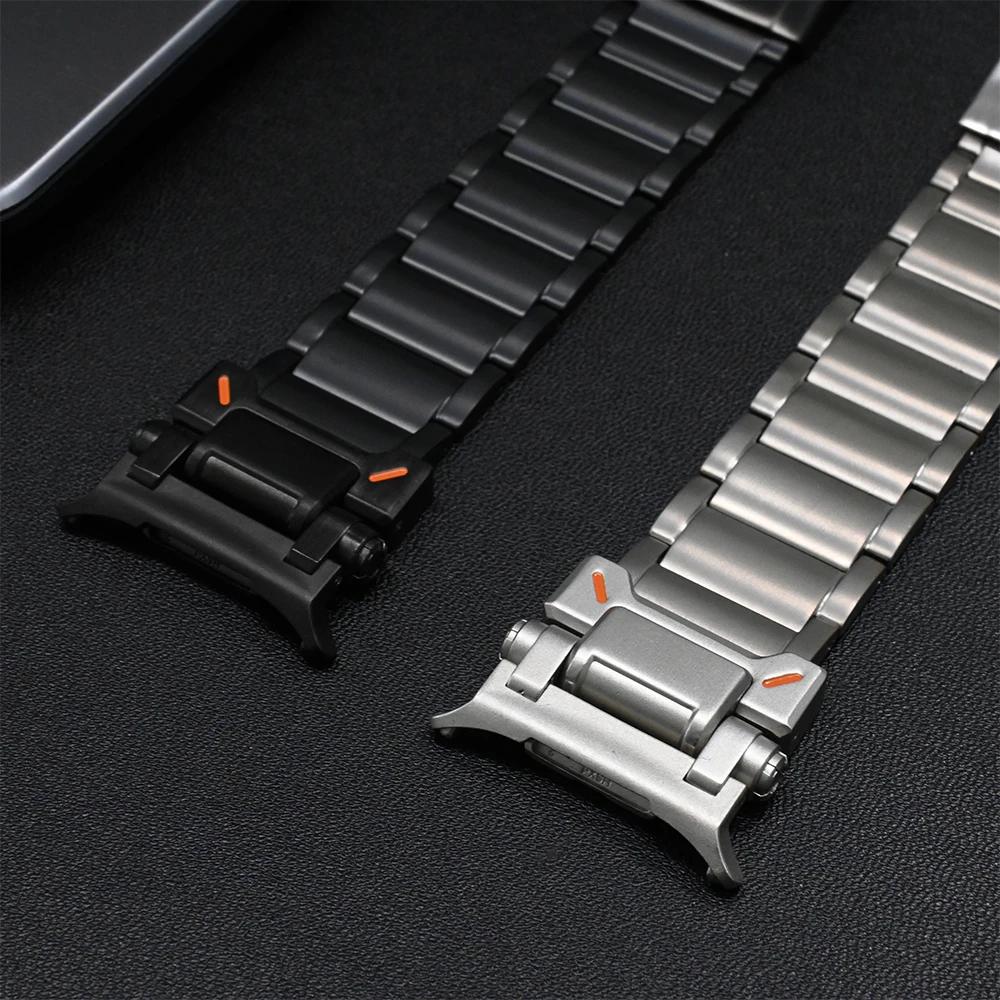 Titanium Band for Samsung Galaxy Watch 8 44mm 40mm 8 Classic 46mm Luxury Strap Correa for GALAXY ULTRA 2025 2024 Mens Bracelet