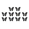 10 Pièces Décor Faux Ongles Brillant Art Tridimensionnel Ne Décolore Pas DIY Cristal Manucure Artisanat Ongle Papillon