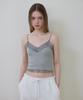 ROSEFRANTZ Lace Trim Sleeveless [Gray]